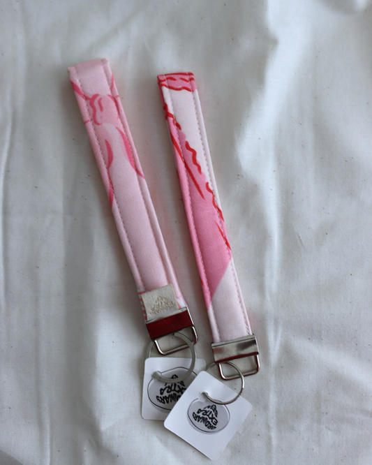 Keychain - Red & Pink Bows