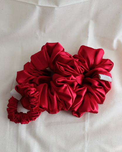 Deep Red Scrunchie