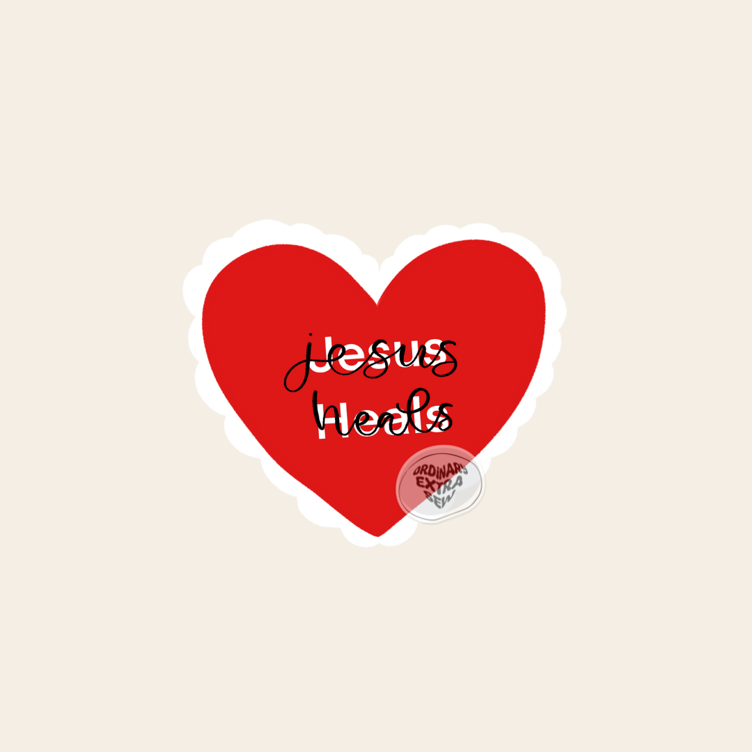 Jesus Heals Sticker