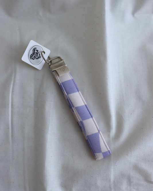 Keychain - Lilac Check