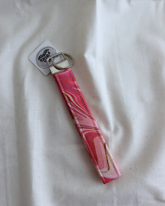 Keychain - Pink Swirl