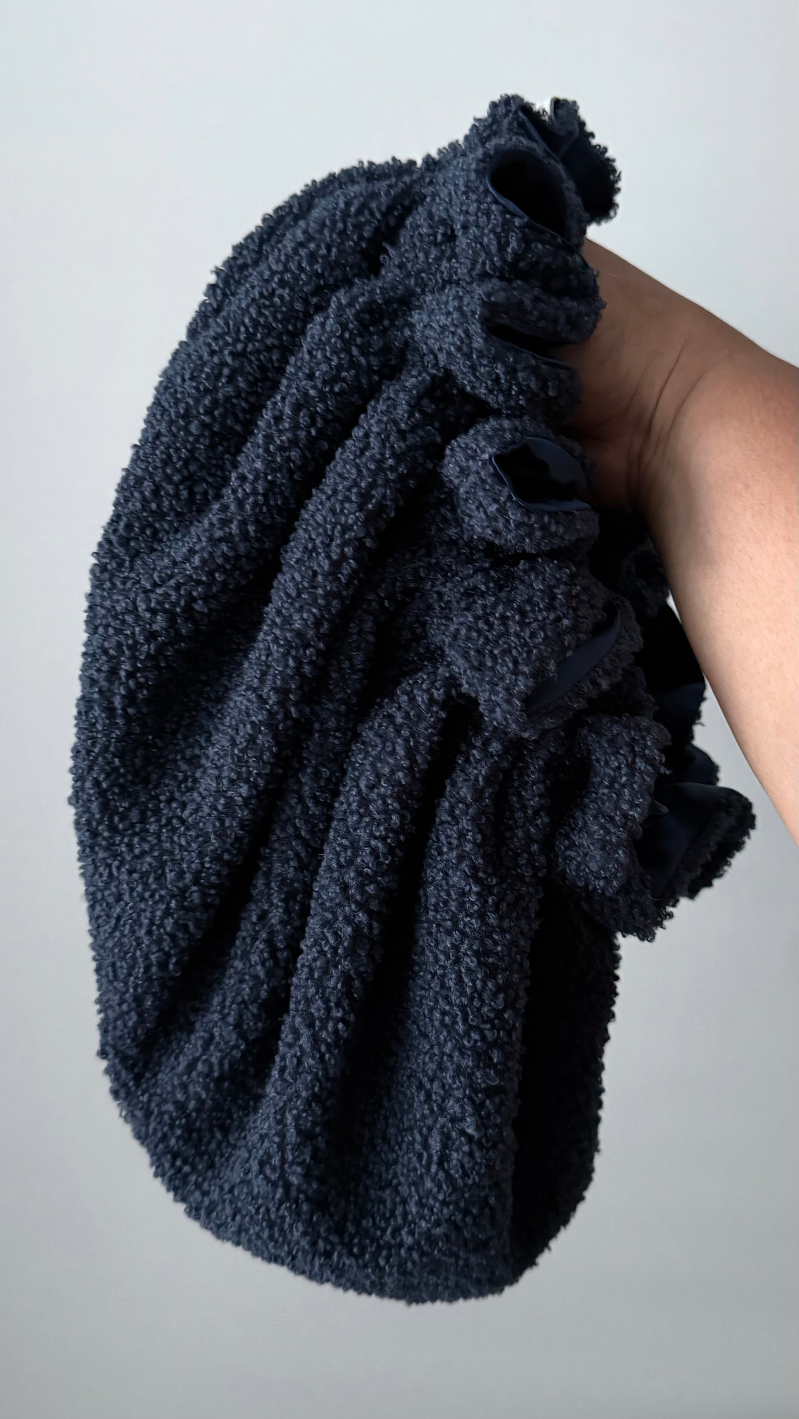 Midnight Teddy Ruffle Bonnet