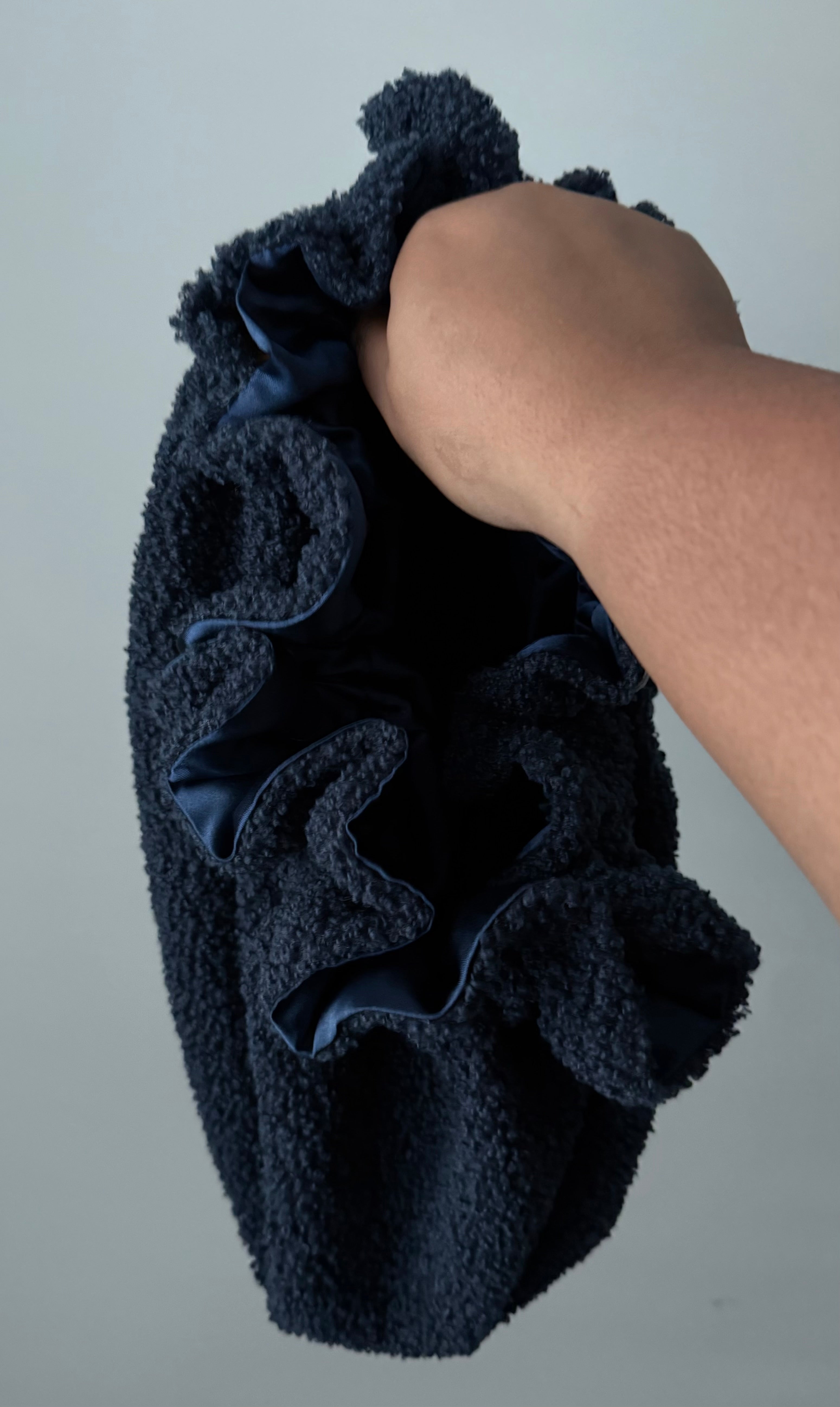 Midnight Teddy Ruffle Bonnet