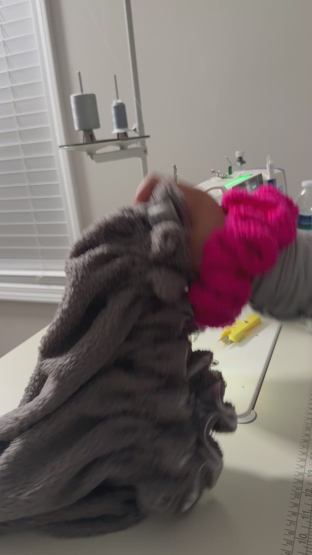 Platinum Teddy Ruffle Bonnet