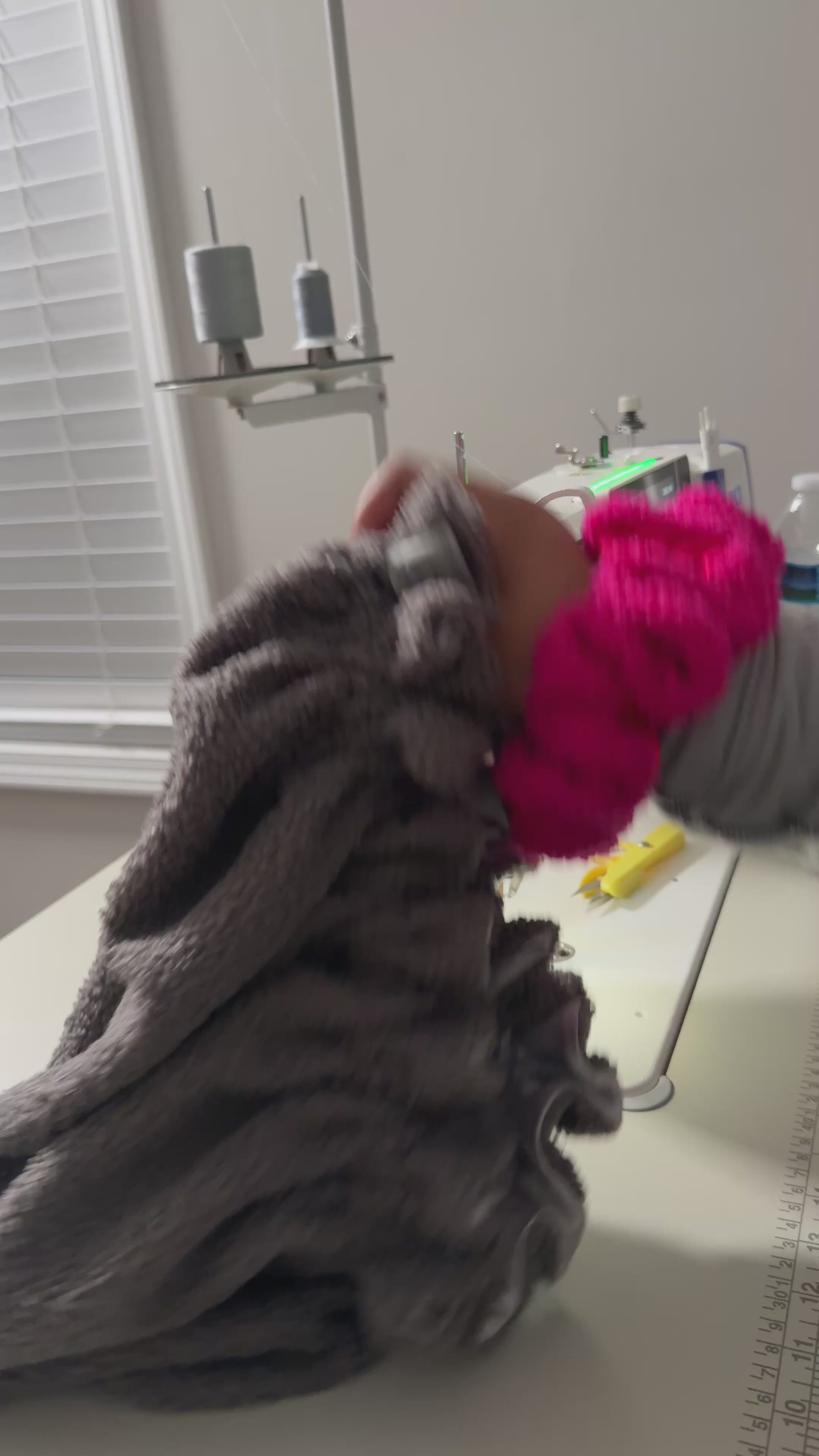 Platinum Teddy Ruffle Bonnet